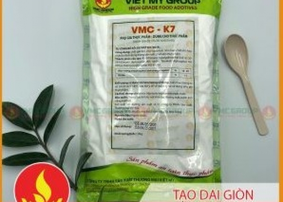 PHỤ GIA TẠO DAI GIÒN CHO XÚC XÍCH || VMC K7