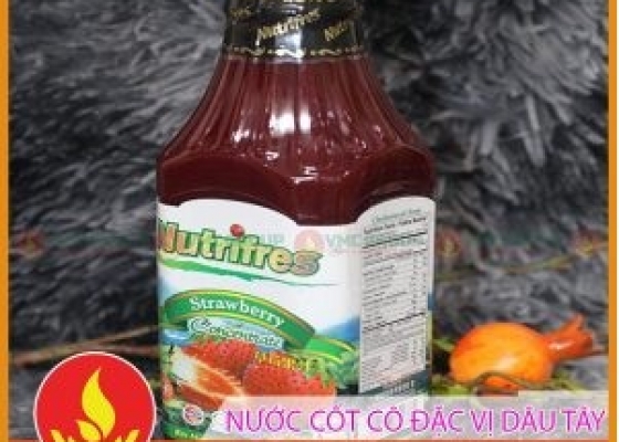 NƯỚC CỐT TRÁI CÂY CÔ ĐẶC VỊ DÂU TÂY || CHAI 1000GRAM || MALAYSIA
