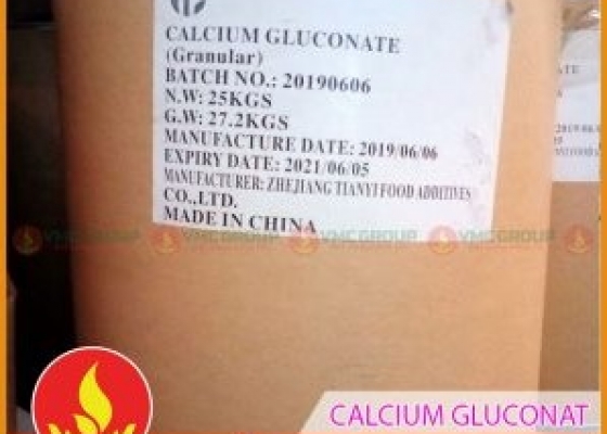 CALCIUM GLUCONATE || C₁₂H₂₂CaO₁₄ || E578 || PHỤ GIA BỔ SUNG CANXI THỰC PHẨM