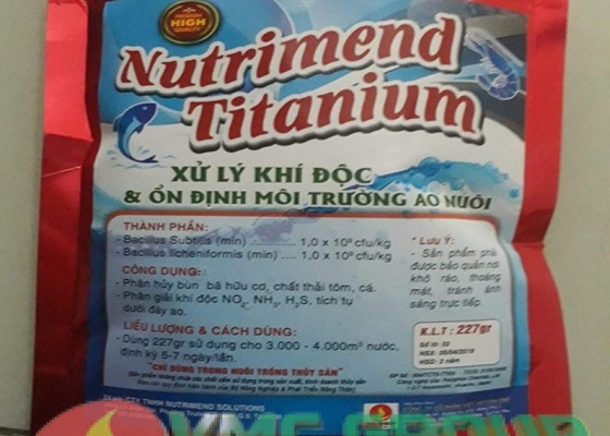VI SINH XỬ LÝ KHÍ ĐỘC NUTRIMEND TITANIUM || HÓA CHẤT THỦY SẢN