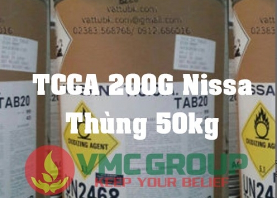 Viên nén TCCA 200gam Nissan Nhật Bản|| HÓA CHẤT THỦY SẢN