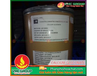 CALCIUM GLUCONATE || CANXI GLUCONAT || C12H22CAO14 || HÓA CHẤT CÔNG NGHIỆP